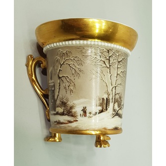 Чашка на лапах «Зимний пейзаж»